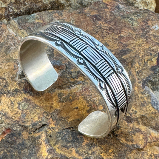 Sterling Silver Cuff Bracelet by Bruce Morgan