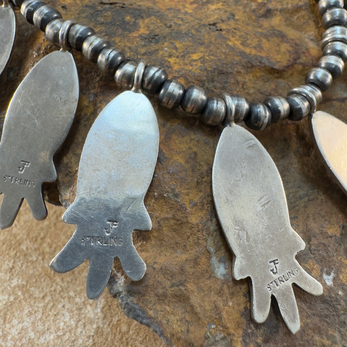 18" Federico Jimenez Sterling Silver Fish Necklace – Estate