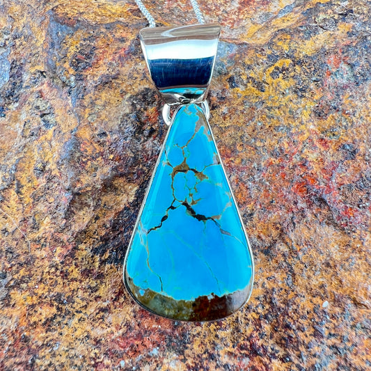 Number 8 Turquoise Pendant by Henry Mariano