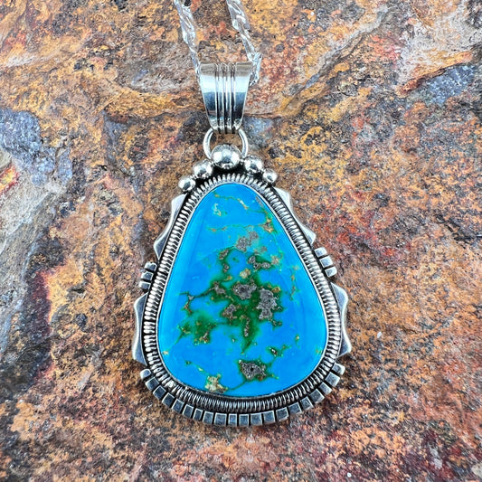 Sonoran Gold Turquoise Pendant by Wil Denetdale