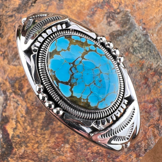 Number 8 Turquoise Bracelet by Wil Denetdale