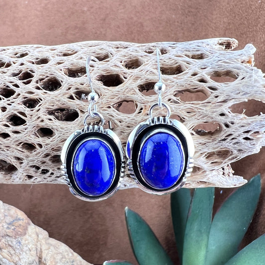 Lapis Lazuli Sterling Silver Earrings by Wil Denetdale