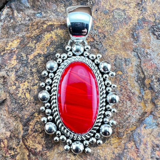Rosarita Sterling Silver Pendant by Artie Yellowhorse