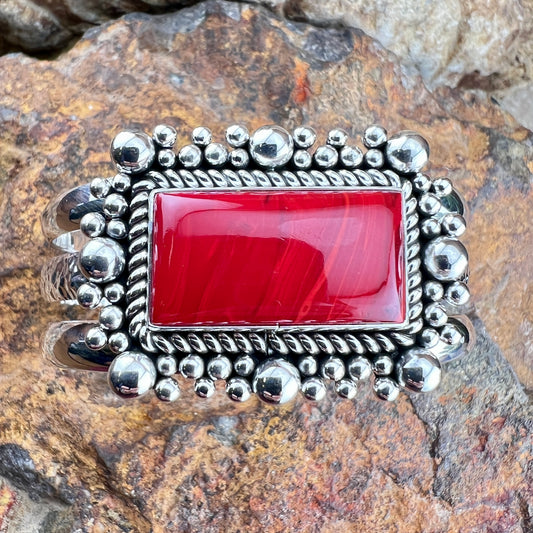 Rosarita Sterling Silver Cuff Bracelet by Artie Yellowhorse