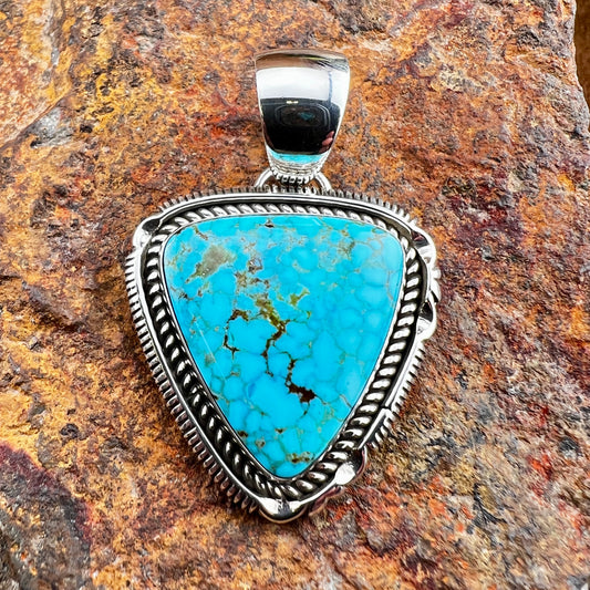 Kingman Turquoise Pendant by Artie Yellowhorse
