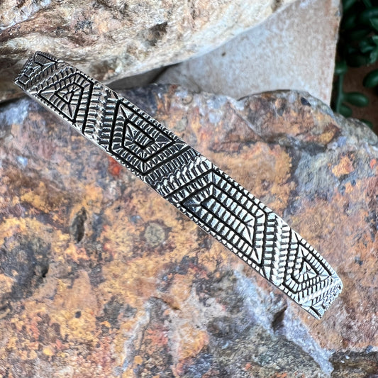 Sterling Silver Cuff Bracelet by Elgin Tom