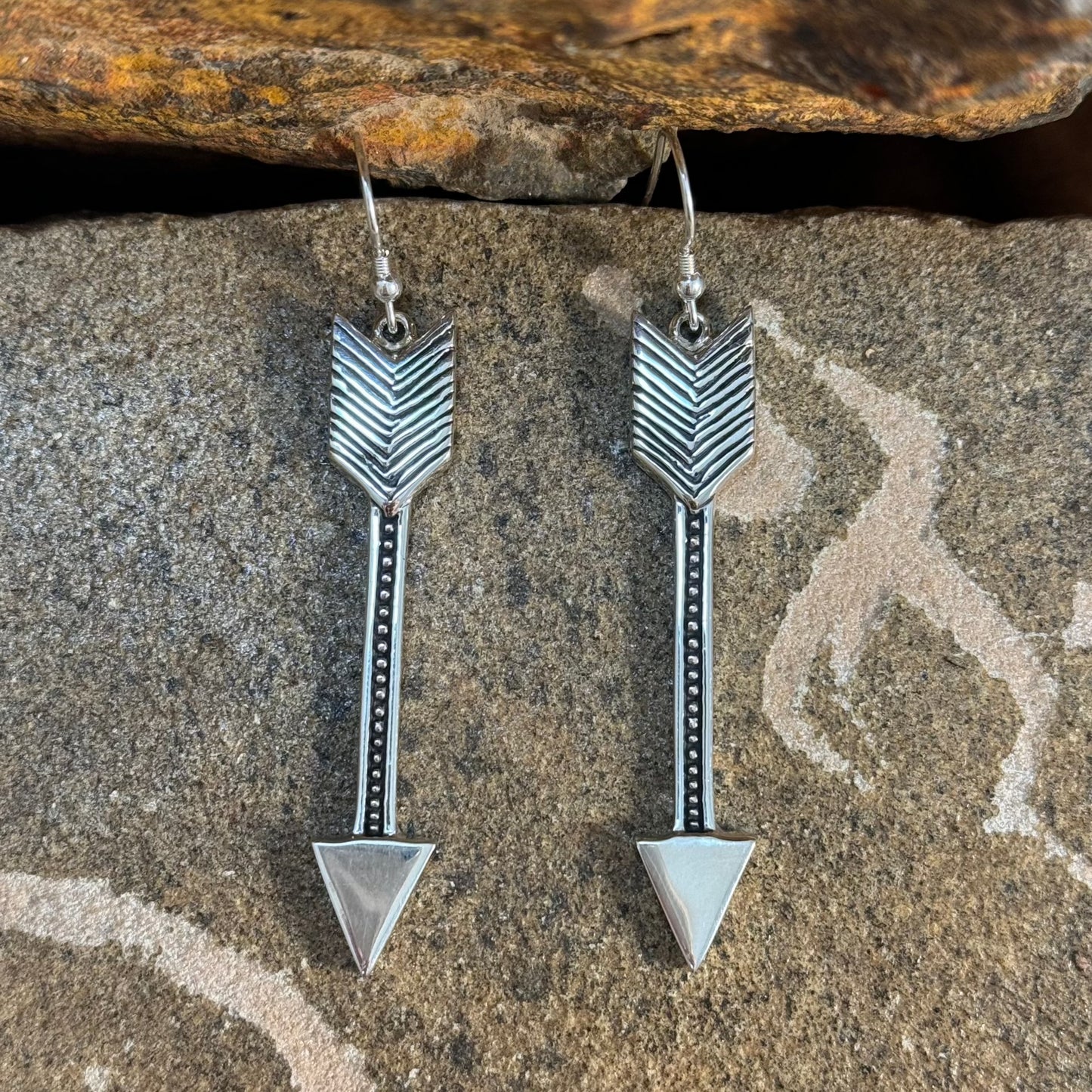 David Rosales Silver Country Sterling Silver Earrings Arrows