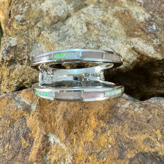 David Rosales Make Me Blush Inlaid Sterling Silver Ring