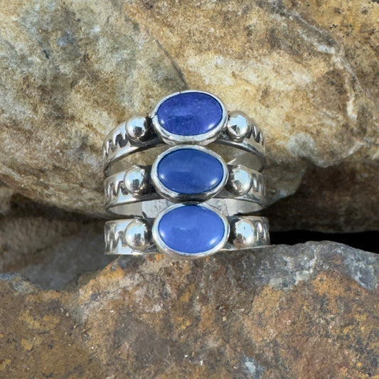 Lapis Lazuli Sterling Silver Ring by Ray Coriz
