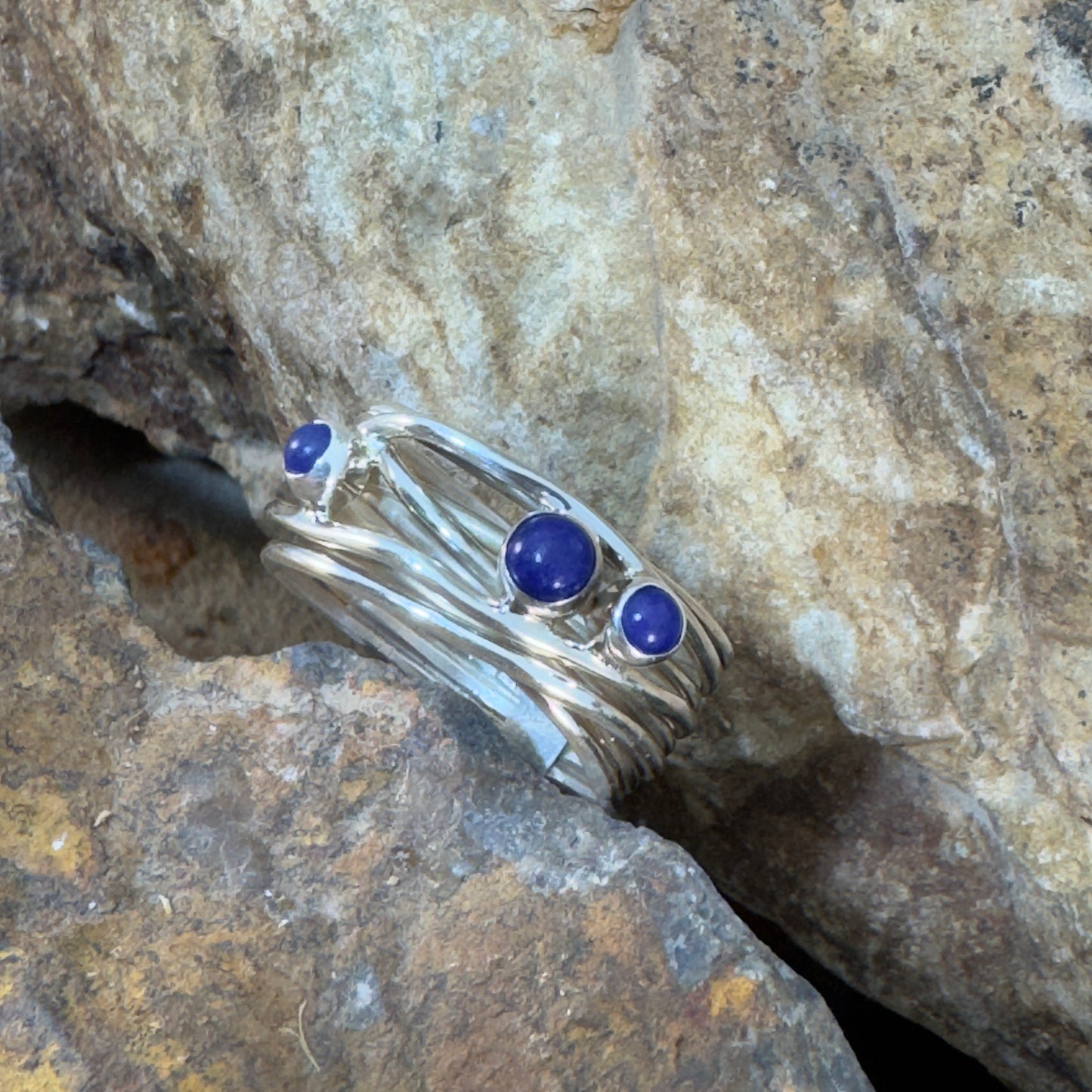 Lapis Lazuli Sterling Silver Ring by Murphy Platero
