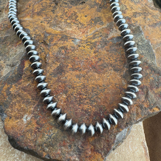 Slim Navajo Pearls Necklace – 7mm, 22" by Michelle Jameson