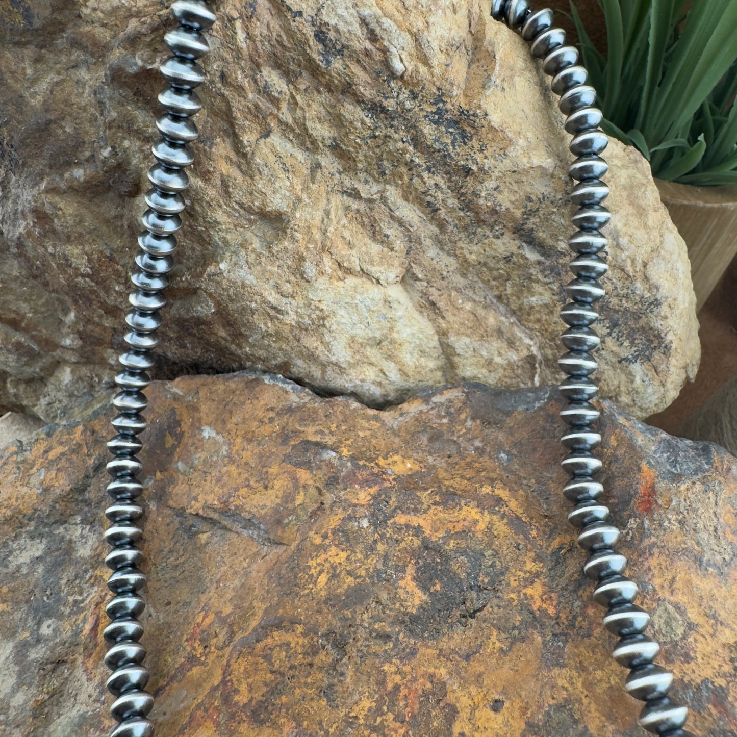 Slim Navajo Pearls Necklace – 7mm, 22" by Michelle Jameson