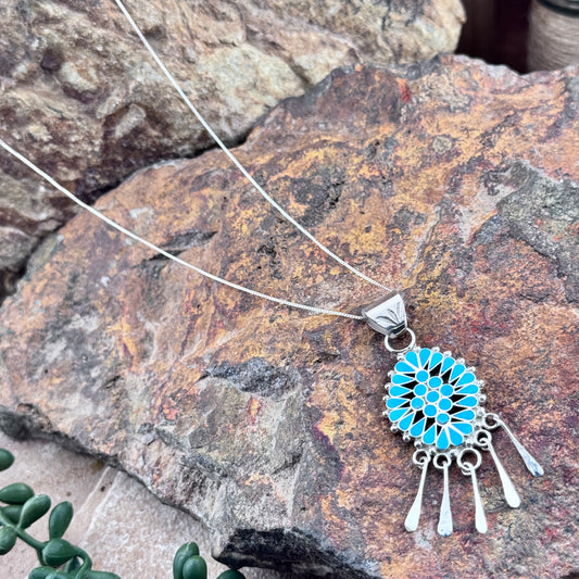 Inlaid Sleeping Beauty Necklace by Michelle Peina