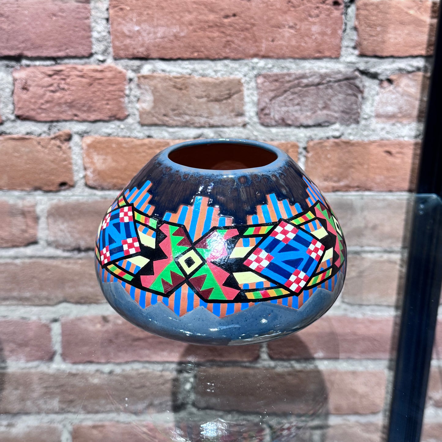 Bowl – "Navajo Rug"by Brian Nez