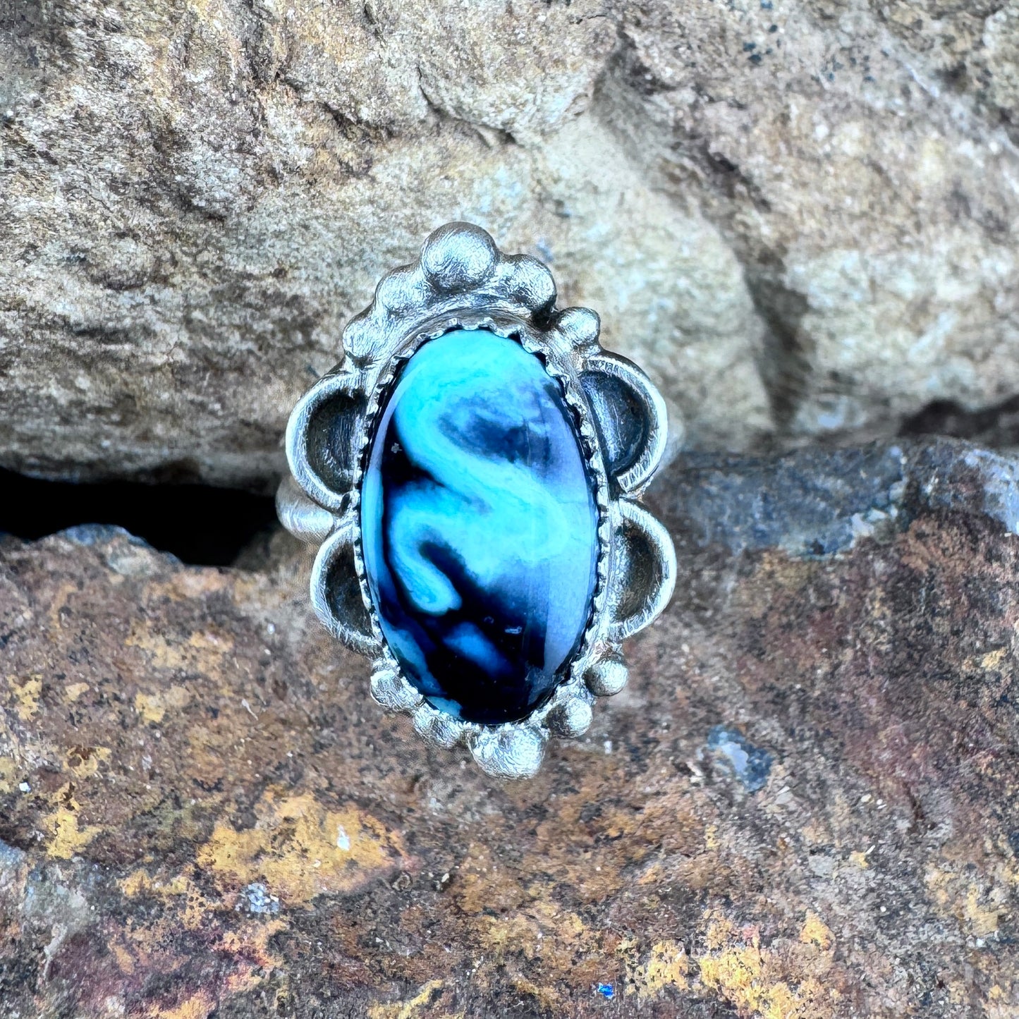 Variscite Ring by Mary Tso