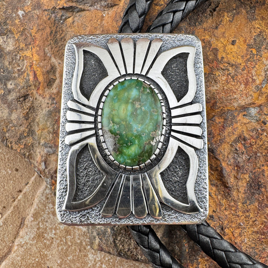 Sonoran Gold Turquoise Bolo Tie by Jack Tom