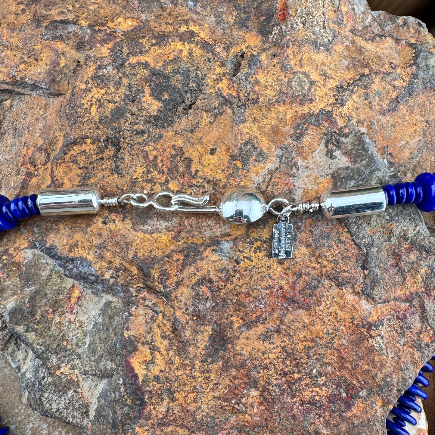 18" Lapis Beaded Necklace by Artie Yellowhorse