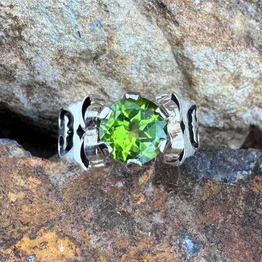 Sterling Silver Country Peridot Ring by David Rosales