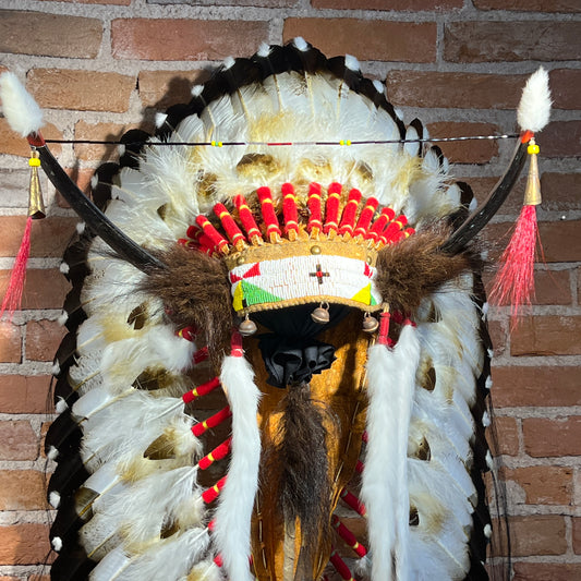 42" Split Horn Victory Headdress by Russ Kruse