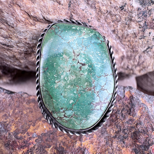 Vintage Turquoise Ring - Size 7.25 - Estate