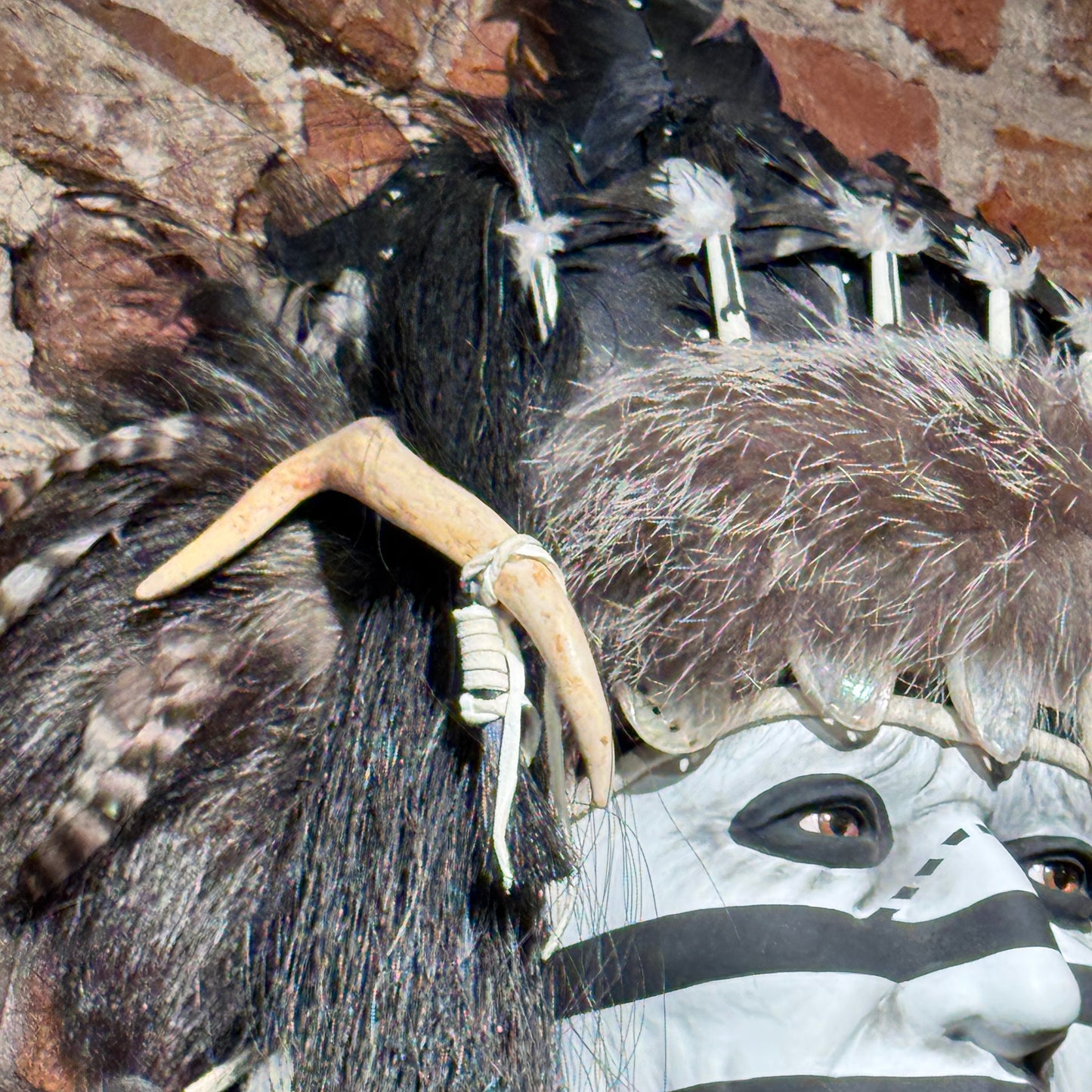 The Medicine Man II Native American Style Spirit Mask by Cindy Jo Popejoy - Estate