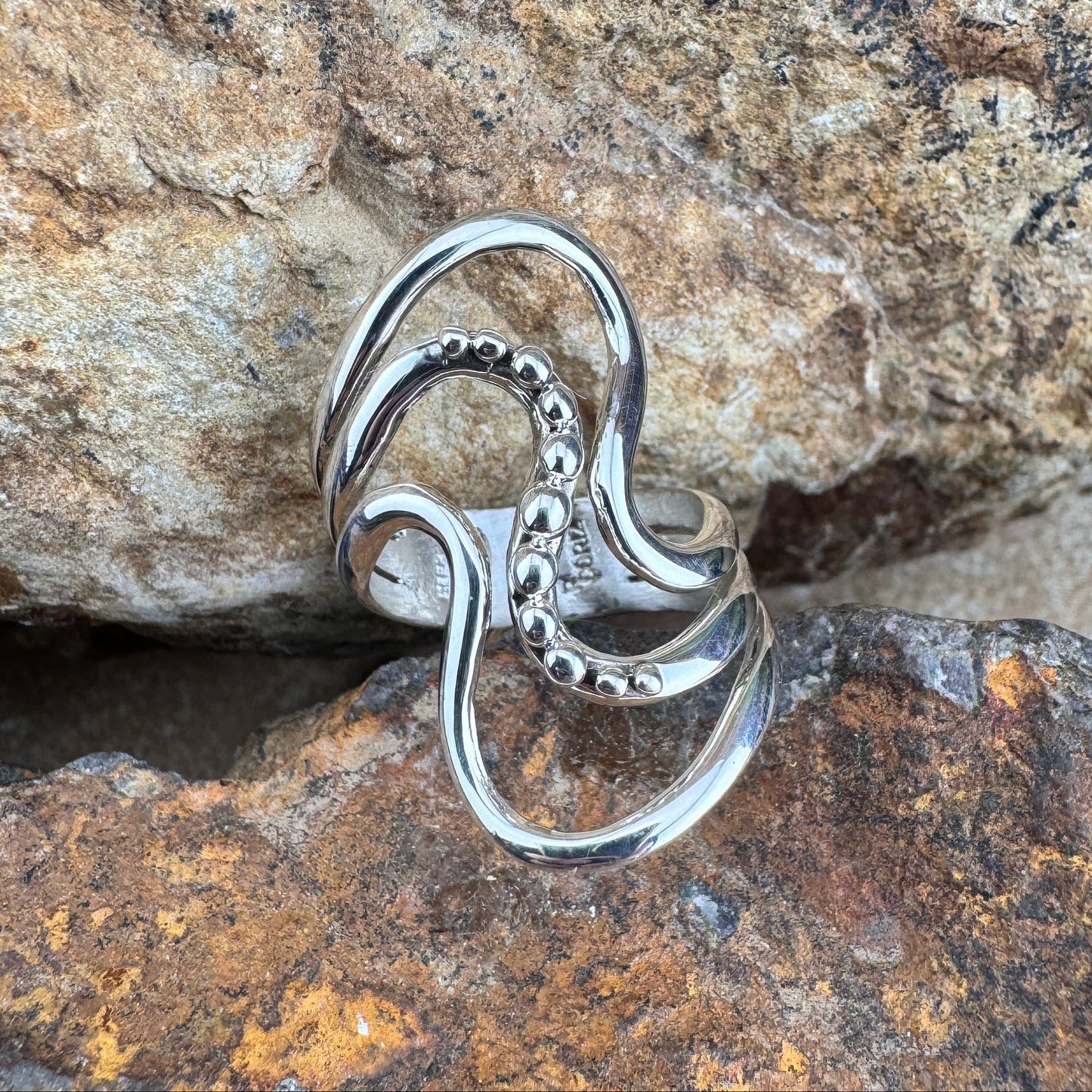 Sterling Silver Wave Ring by Ray Coriz