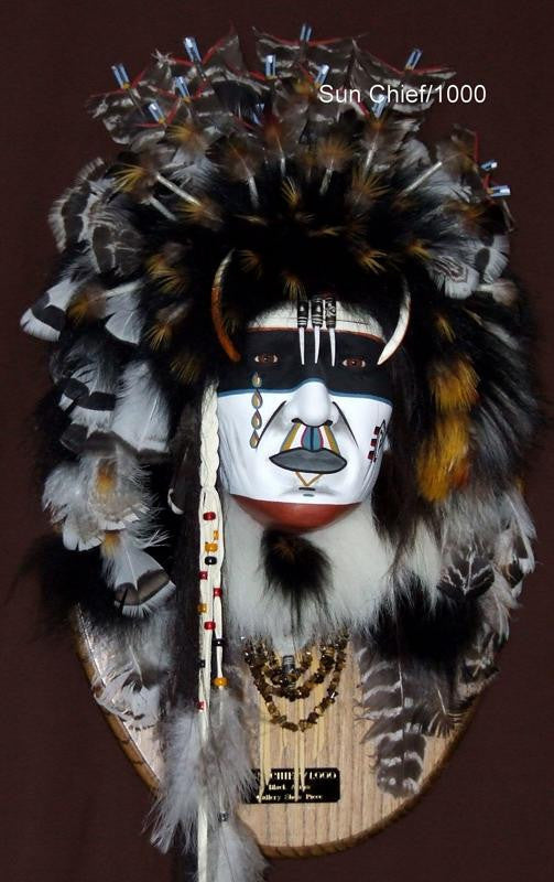 Sun Chief Spirit Mask by Cindy Jo Popejoy - Estate