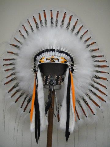 White Thunderbird Headdress by Navajo Artists