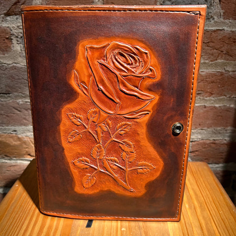 Hand Tooled Leather Journal by Stephen Vaughn Leatherworks