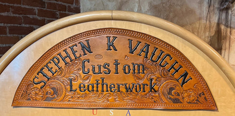 Hand Tooled Saddle Bag Leather Purse – Buck Stitch by Stephen Vaughn Leatherworks