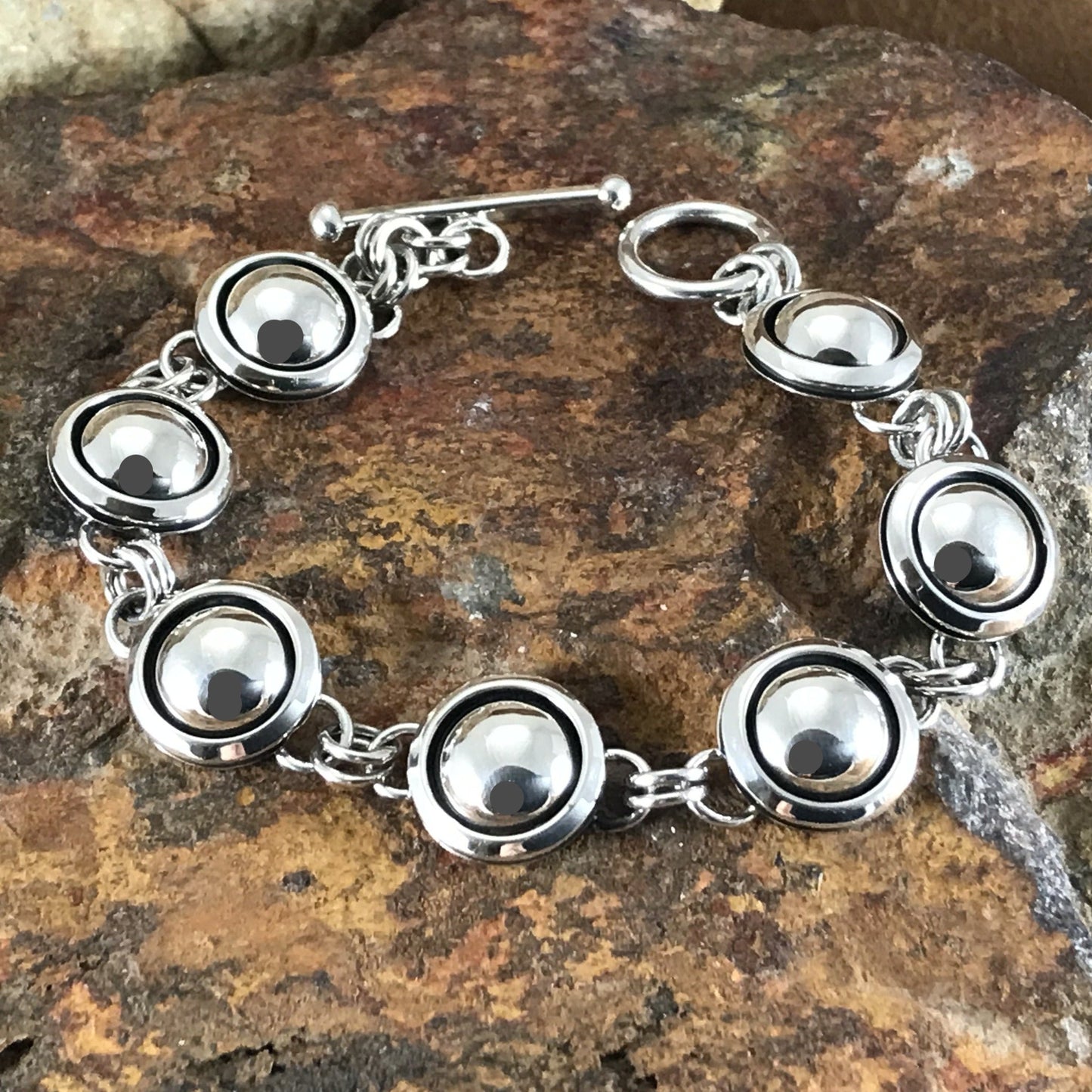 Sterling Silver Link Bracelet by Artie Yellowhorse