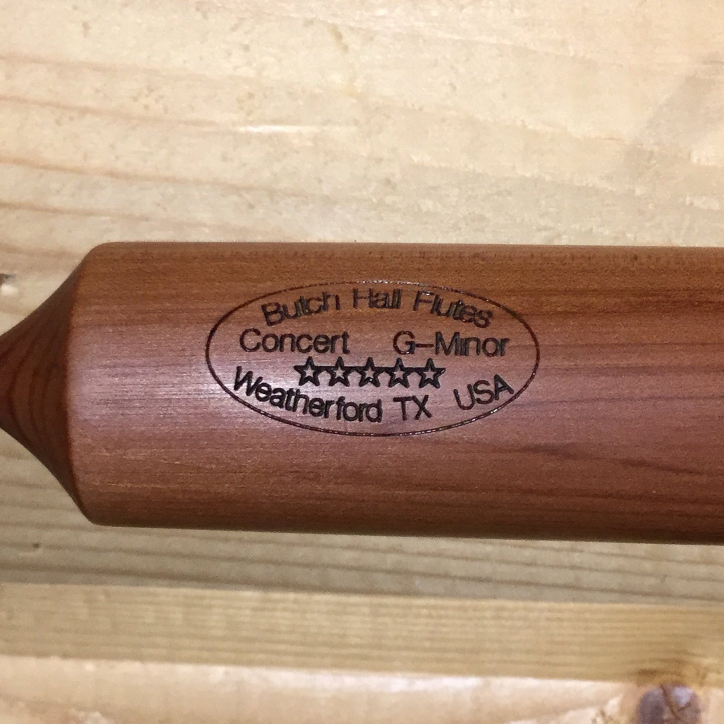 Butch Hall Cedar Concert Flute in G-m