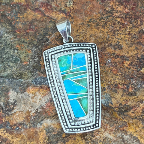 features the spectacular Green, Blue and Yellow hues of Sonoran Gold Turquoise from Mexico