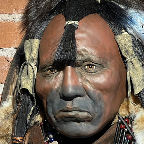 Loud Bear Native American Style Spirit Mask by Cindy Jo Popejoy