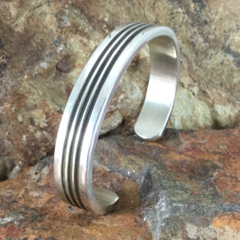 Traditional Sterling Silver Cuff Bracelet by Karl Nataani