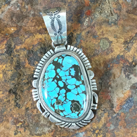 Sierra Nevada Turquoise & Sterling Silver Pendant by L Jeez