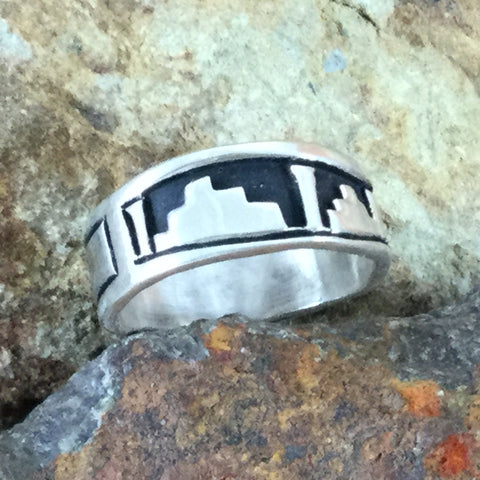 Sterling Silver Ring by Nelson Begay - Size 8