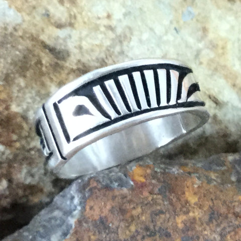 Sterling Silver Ring by Nelson Begay - Size 8