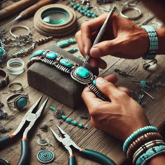 Showing an Authentic Native American Jewelry Maker