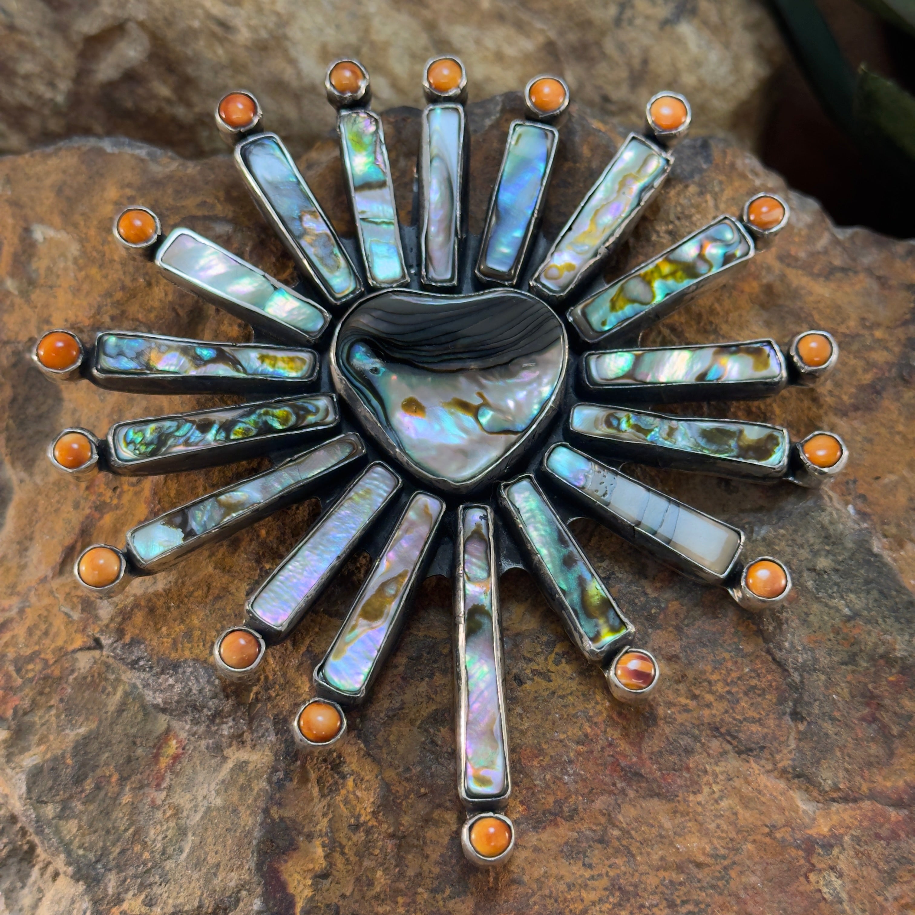 David Rosales White Buffalo Sterling Silver Bracelet -- Native American Made