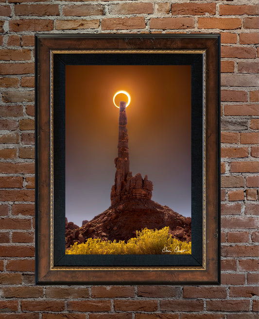 Dave Drost Photograph - 'Ring of Fire over the Totem Pole'