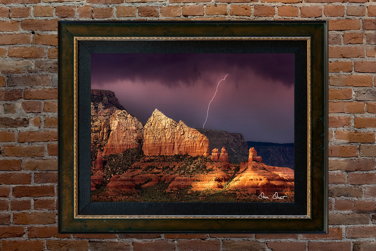 Dave Drost Photograph - 'Lightning over Sail Rock'
