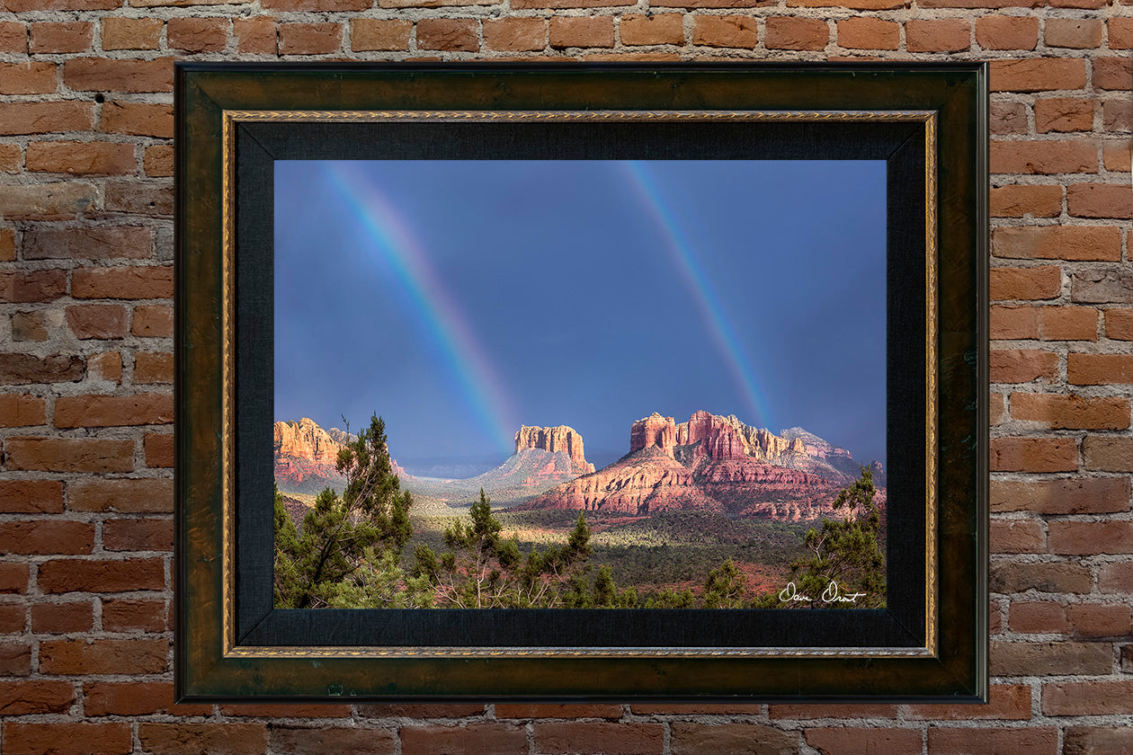 Dave Drost Photograph - 'Double Rainbow of Sedona'