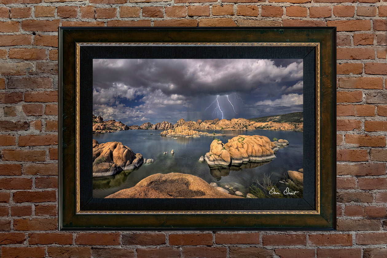 Dave Drost Photograph - 'Double Lightning over Watson Lake'