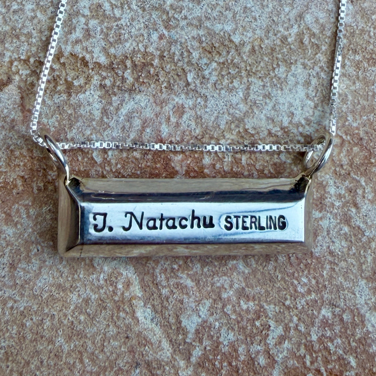 Blue Lapis Sterling Silver Pendant by Troy Natachu