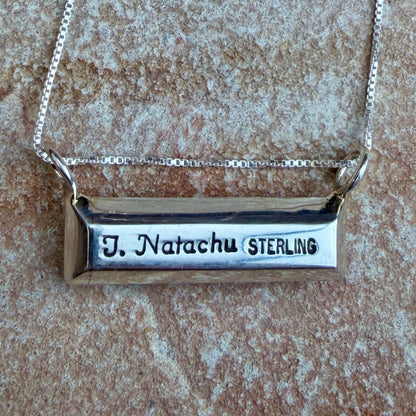 Blue Lapis Sterling Silver Pendant by Troy Natachu