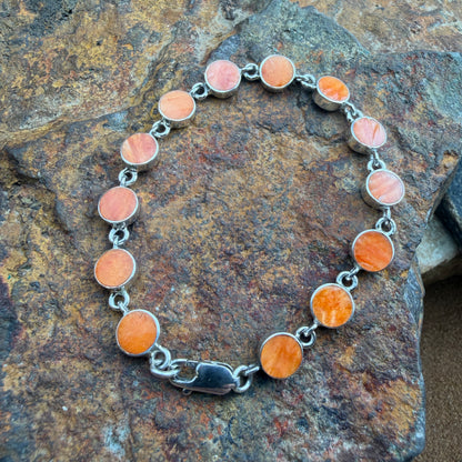 David Rosales Desert Fire Sterling Silver Link Bracelet