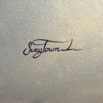 Signature on textured paper