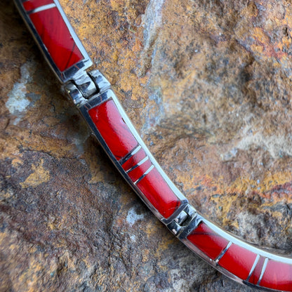 David Rosales Rosarita Inlay Sterling Silver Necklace
