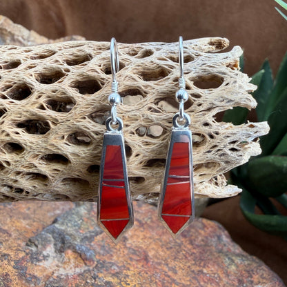 David Rosales Rosarita Inlaid Sterling Silver Earrings